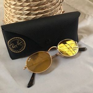 Ray Ban Iridium Round Sunglasses